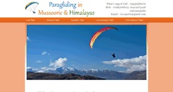 Desktop Screenshot of paraglidingmussoorie.com